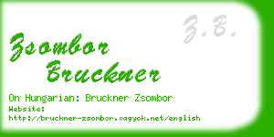 zsombor bruckner business card